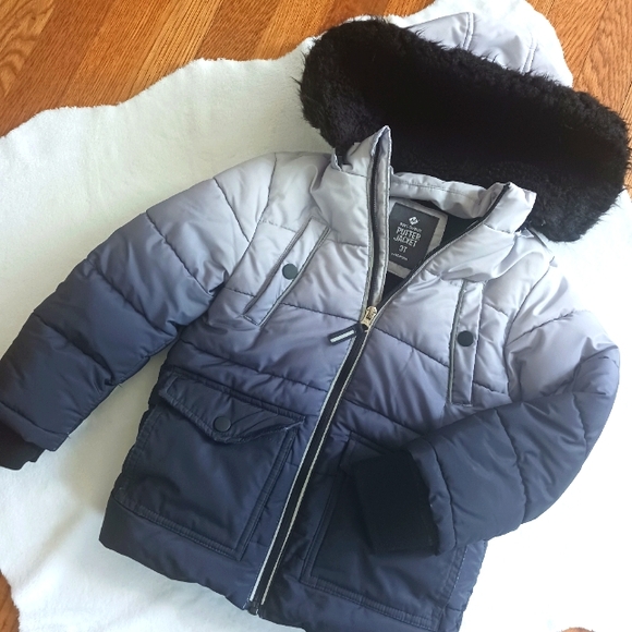 Member's Mark • Toddler Boy's Wind Resistant Faux-Fur Hood Puffer Jacket Coat - Picture 1 of 16